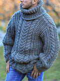 Fall And Winter Vintage Men's Turtleneck Sweater artswardrobe