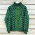 Women'S Celtic Knotted Creative Patchwork Aran Sweater artswardrobe