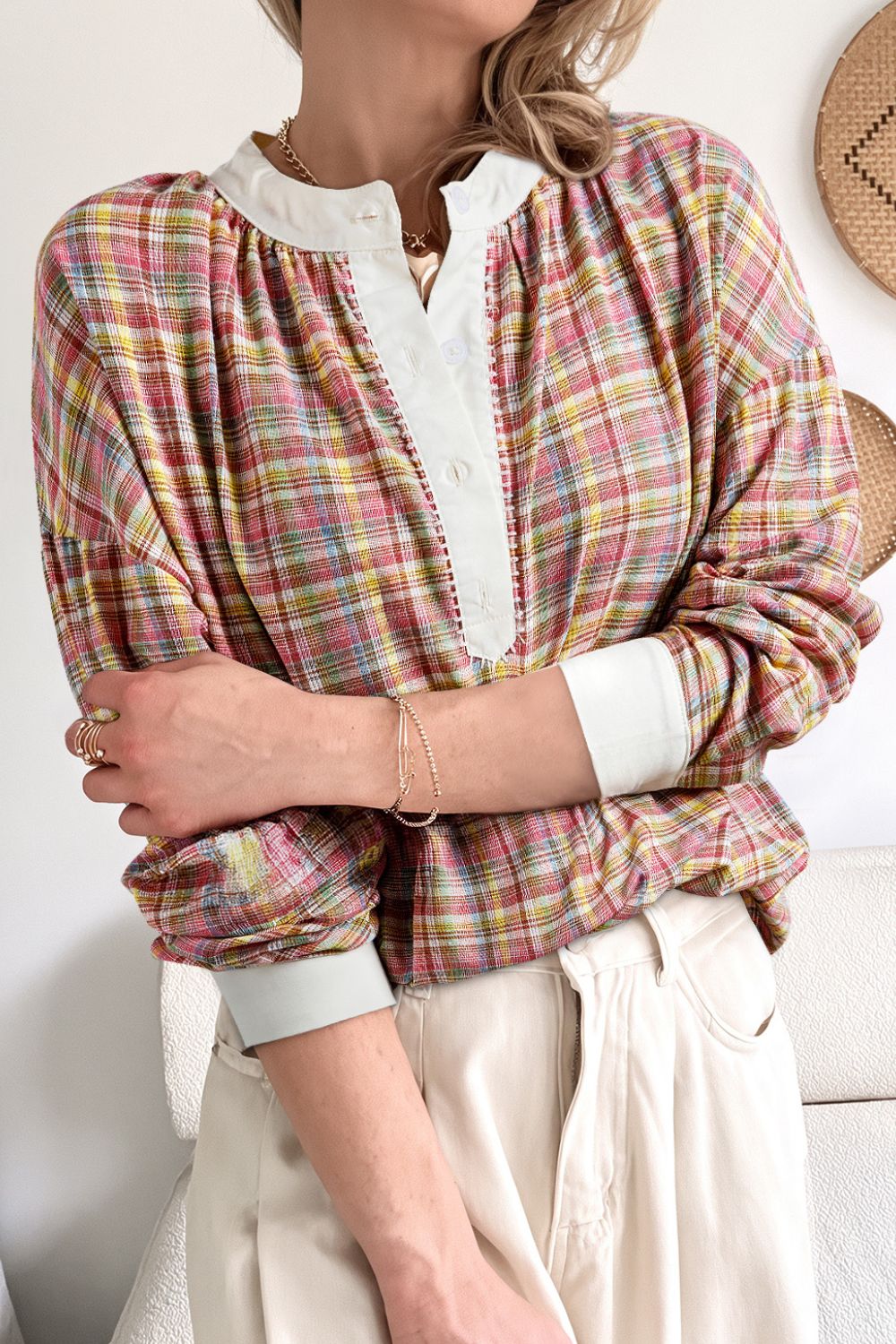 Classic Vintage Blouse with a Flattering Fit