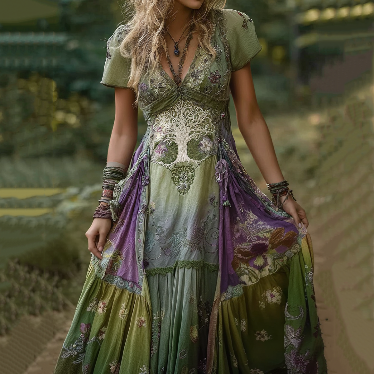 Purple green