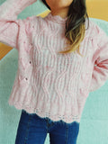 Gabriella® | Long-sleeved sweater with dropped shoulders and a wavy hem