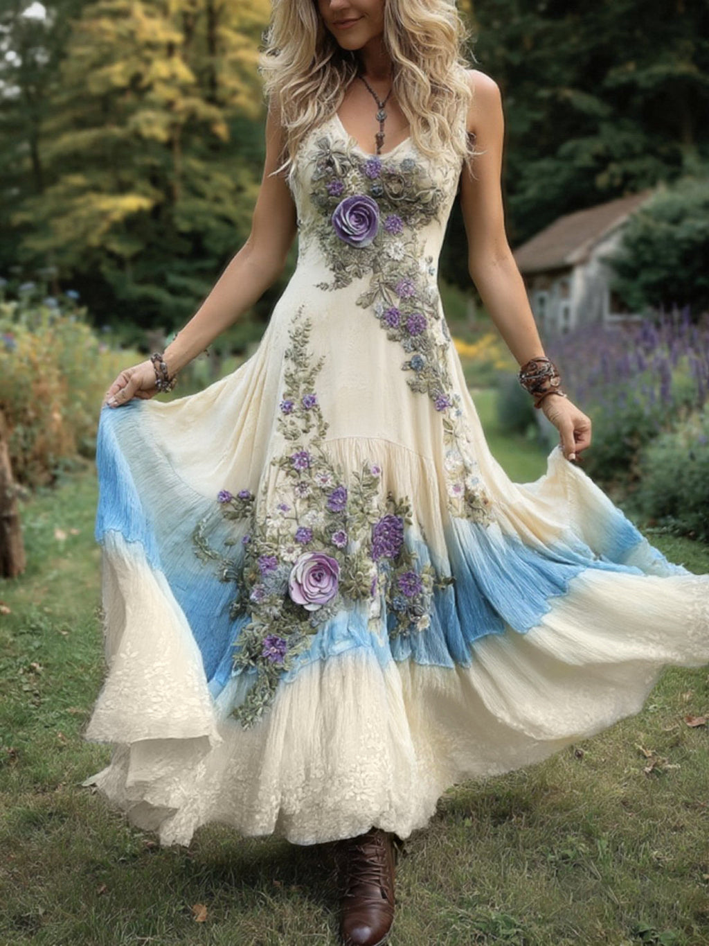 Blue white