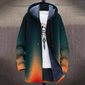 Artistic Gradient Plush Thick Long-Sleeved Sweater Coat artswardrobe