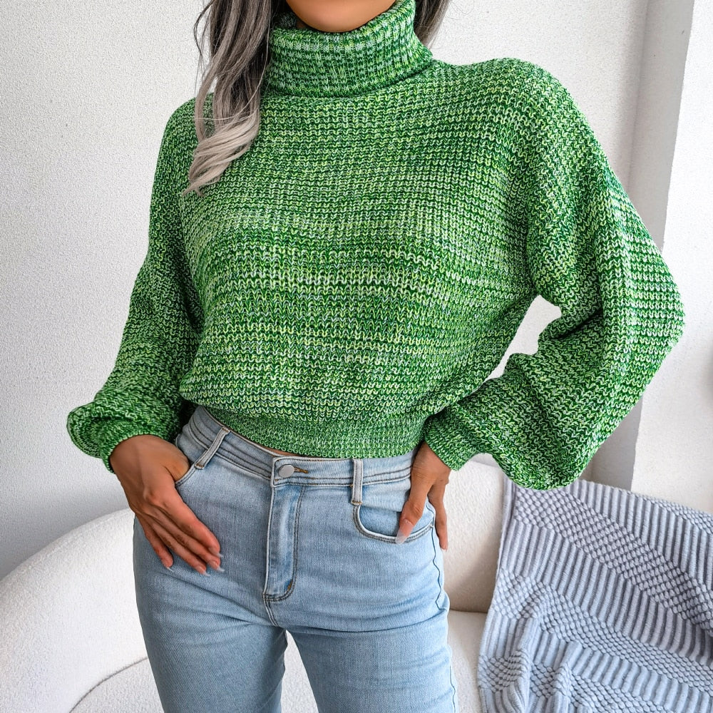Godelieve® | Casual knitted turtleneck sweater