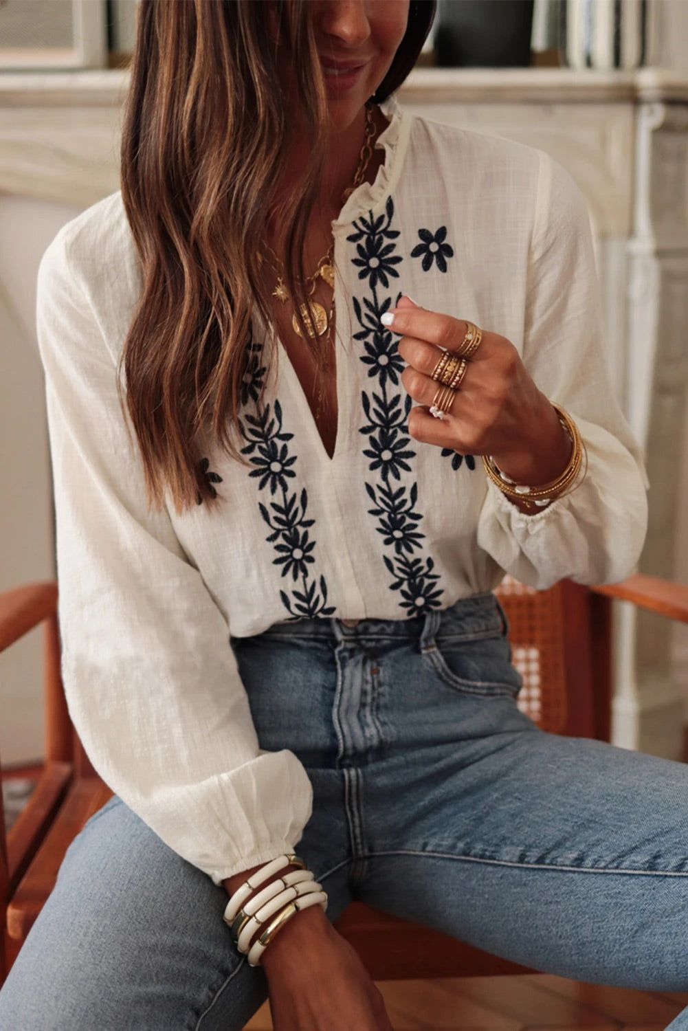 A Vintage Style Blouse with Delicate Timeless Details