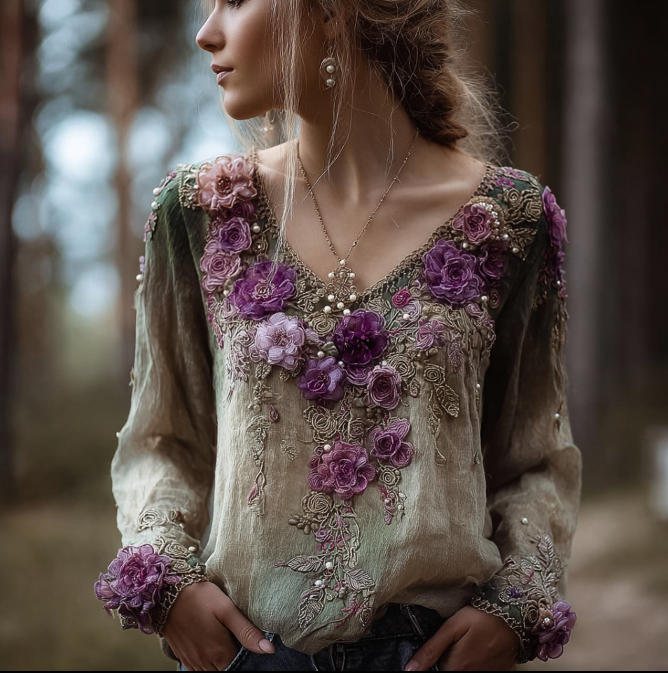 Timeless Vintage Style Top