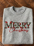 Comstylish Women's Christmas Art Print Casual Sweater