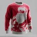 Comstylish Men's Fun Santa Claus Muscle Ugly Sweater