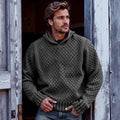 Men's Retro Cross Pattern Hooded Sweater artswardrobe