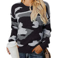 Chloe® | Knitted sweater with leopard camouflage