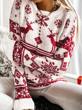 Heloísa® | Christmas sweater with reindeer and snowflakes