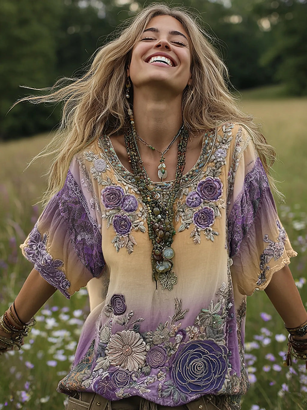 Beige purple
