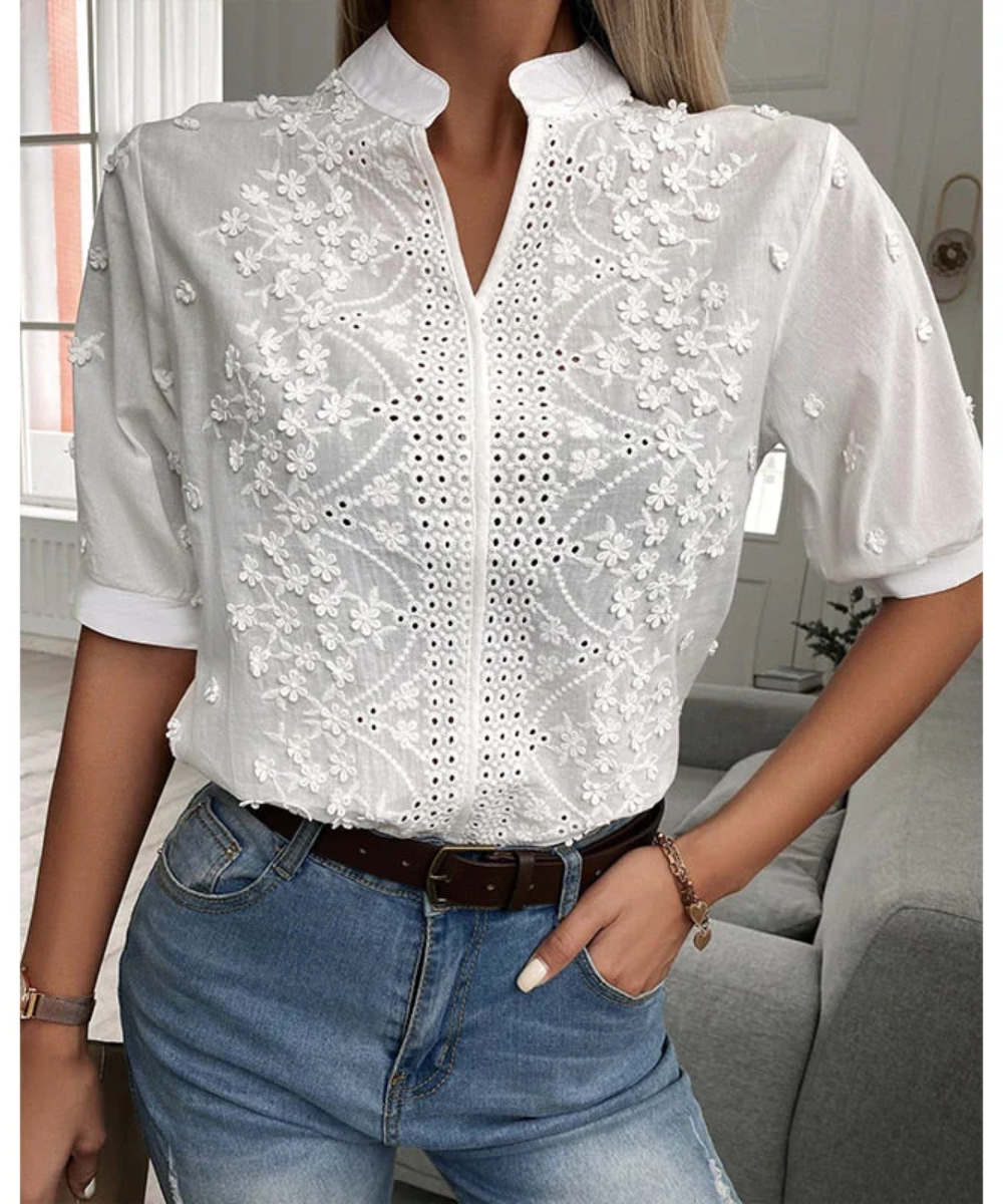 Beautifully Finished Blouse in a Timeless Design