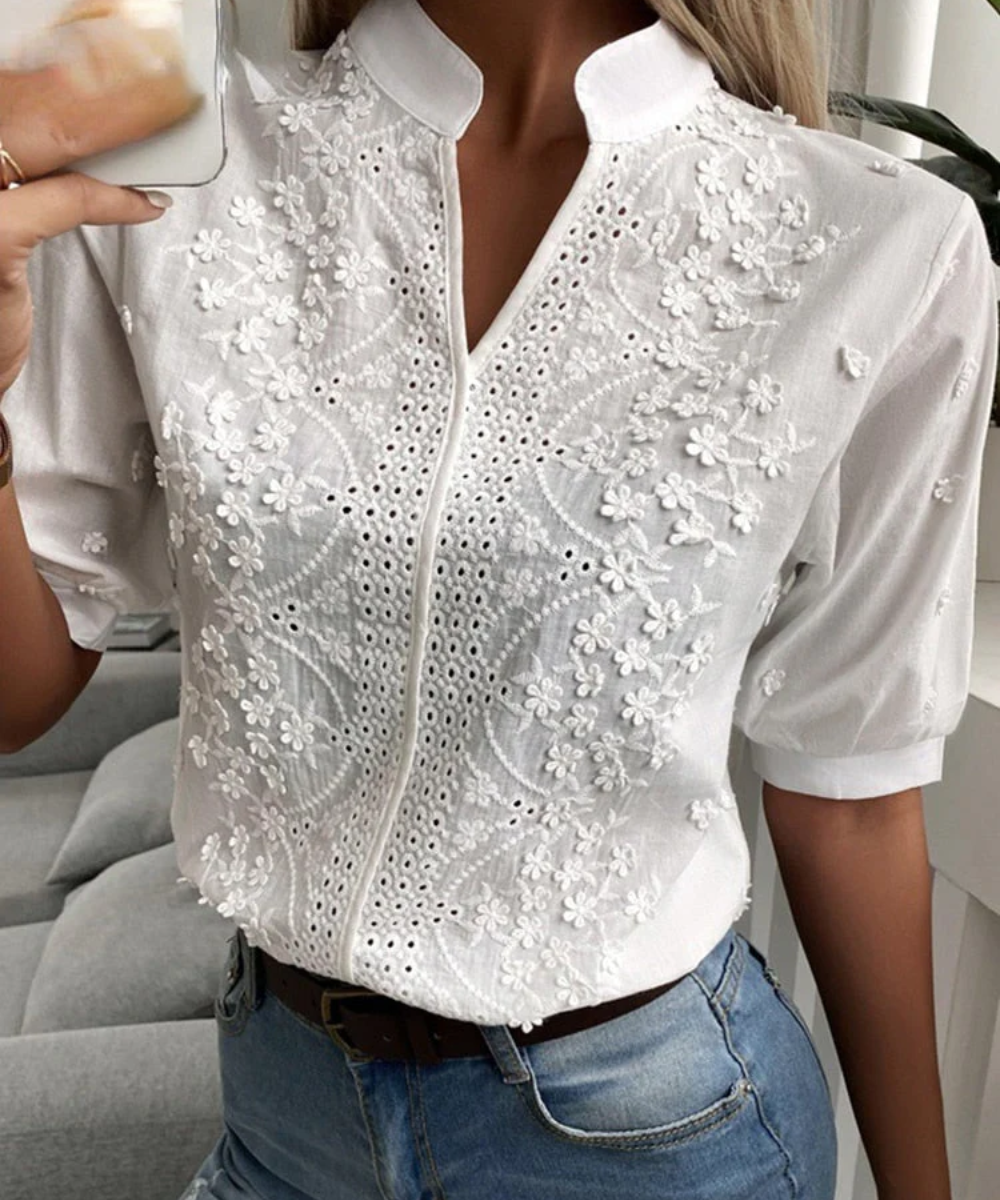 Beautifully Finished Blouse in a Timeless Design