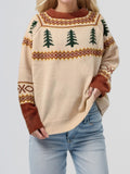 Katja® | Graphic crew neck long sleeve sweater