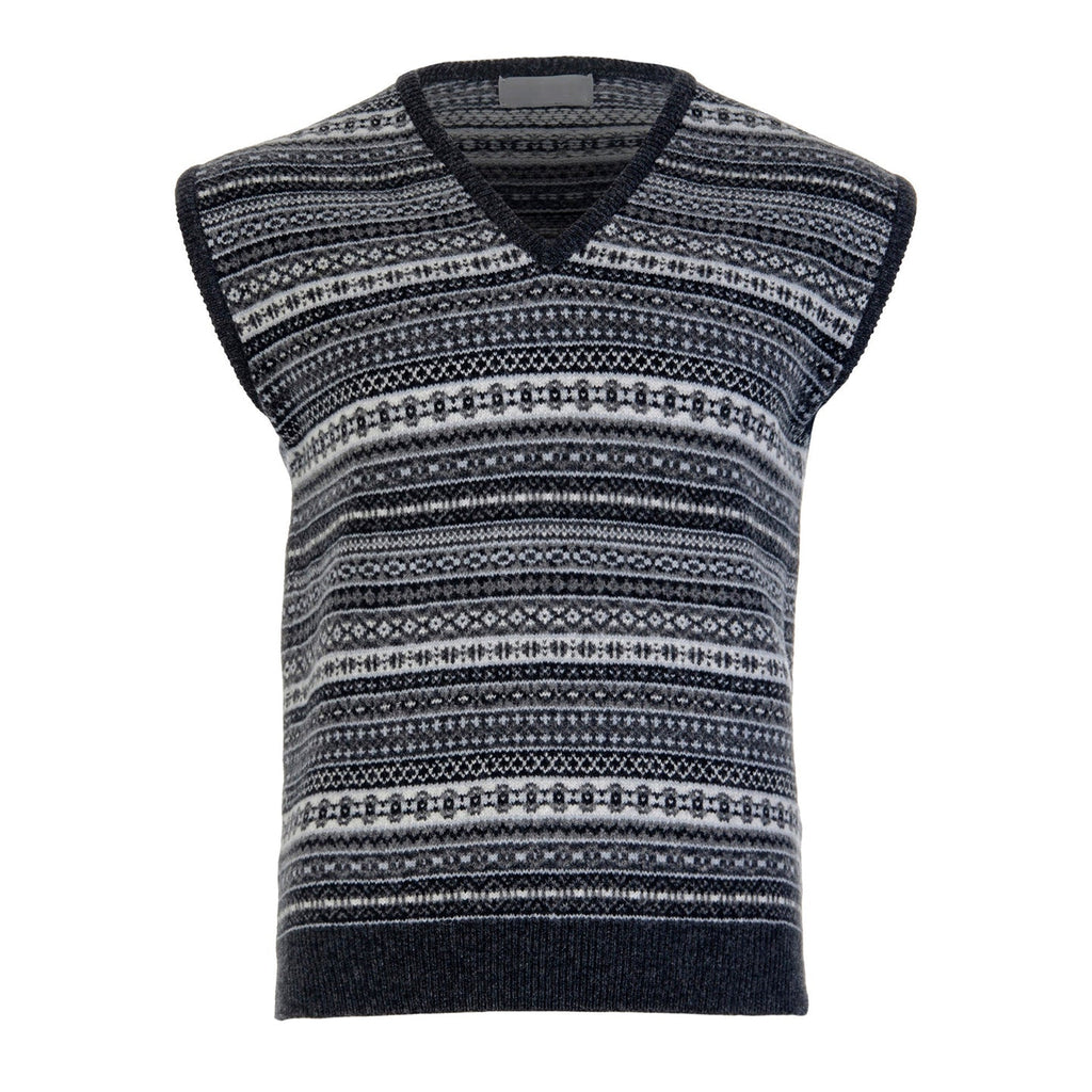 Vintage Icelandic Geometric Knit Vest Sweater elevenforest