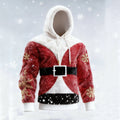 Comstylish Men's Color Blocked Santa Claus Cosplay Ugly Sweater