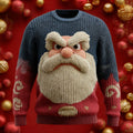 Comstylish Men's Ugly Christmas Inspired Pattern Cozy Knit Sweater