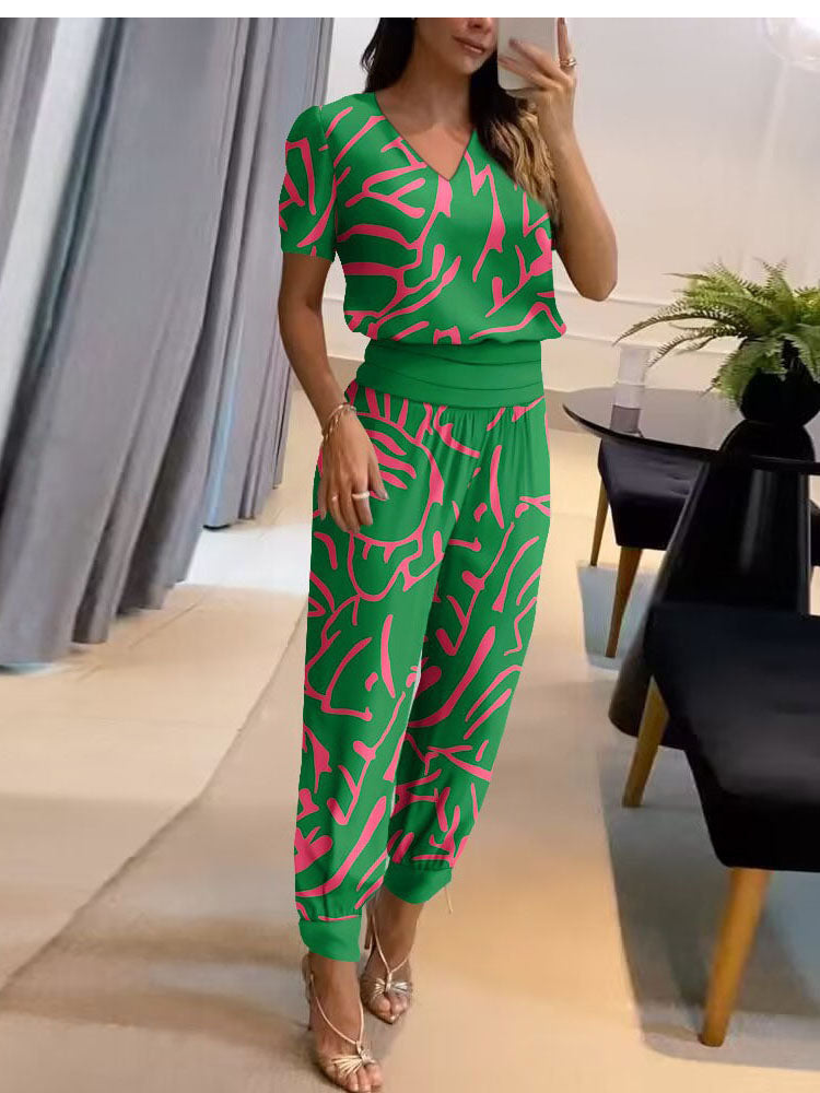 Printed in green