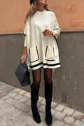 Martha® | Beige plain long sweater