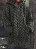 Women's Super Soft Honeycomb Aran Crew Neck Sweater artswardrobe