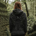Women's Viking Tribal Bird Celtic Knotwork Hooded Sweater artswardrobe