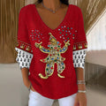 Comstylish Women's Carnival V Neck Sweater