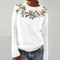 Christmas Wreath Knitted Jacquard Sweater artswardrobe