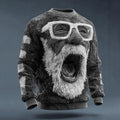 Comstylish Ugly Christmas Sweater Funny Santa Claus Unisex Sweater