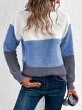 Jenni® | Monochrome block stripes knit sweater
