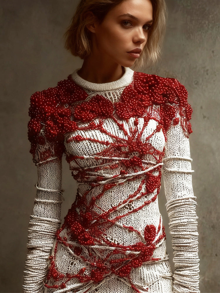 Beige red