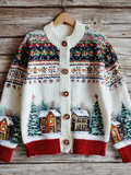 Comstylish Retro Winter Women's Knitted Sweater Coat