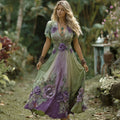Green purple heart