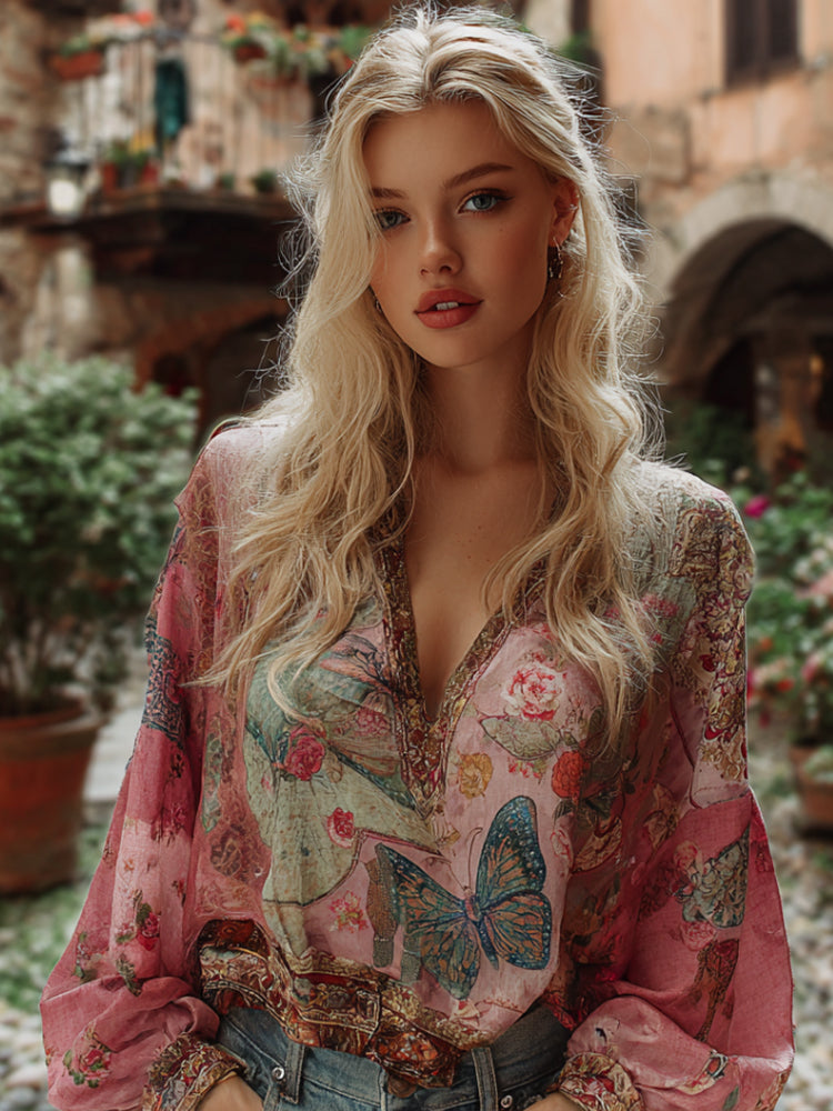 Timeless Vintage Style Top