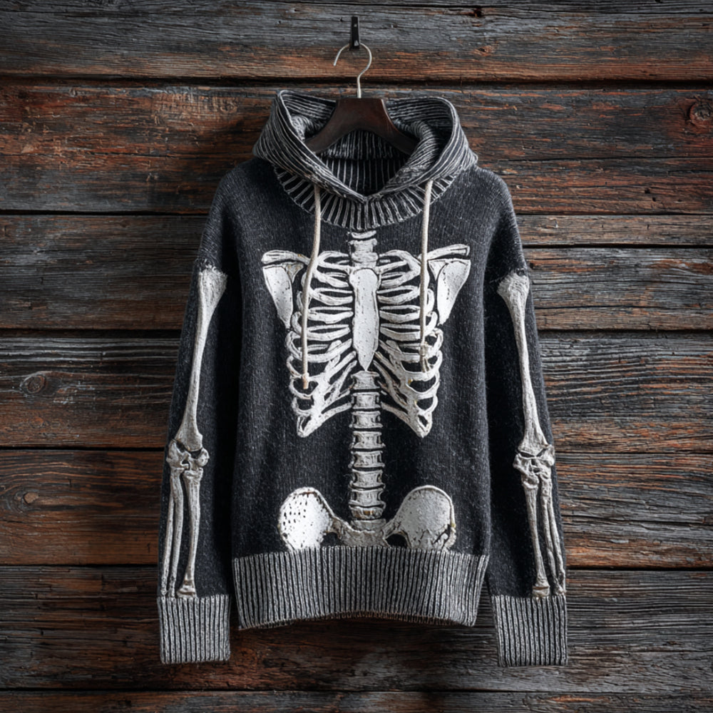 Women's Halloween Human Anatomy And Artistic Splicing To Make Old Hooded Sweaters artswardrobe
