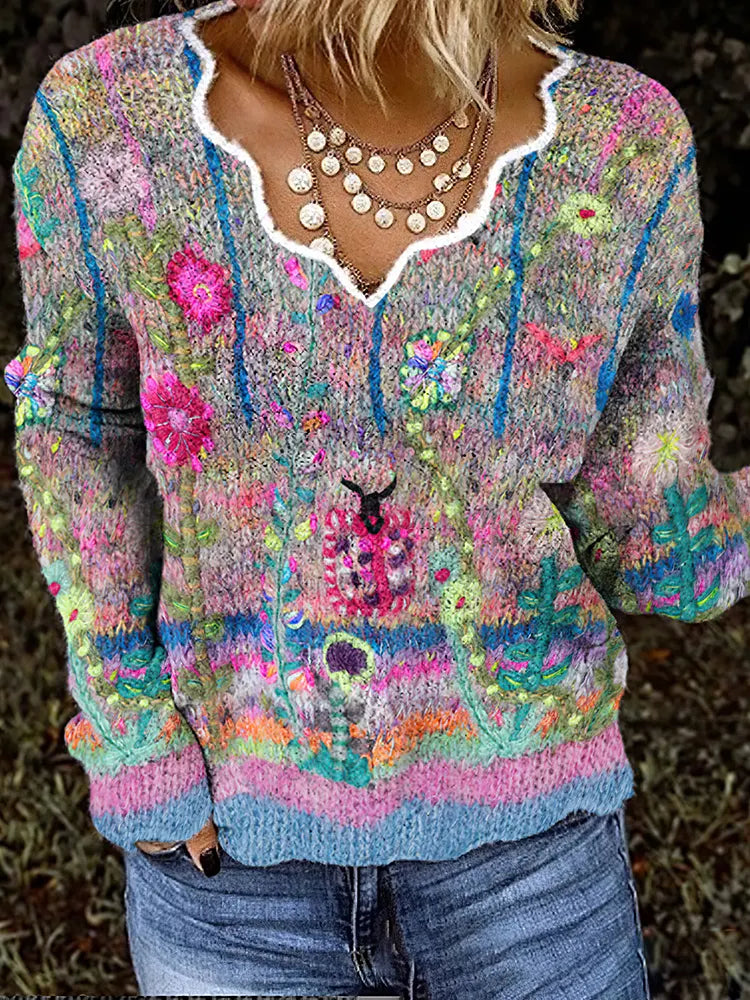 Gracefully Designed Sweater
