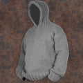 Vintage Cable Knit Basic Hooded Sweater artswardrobe