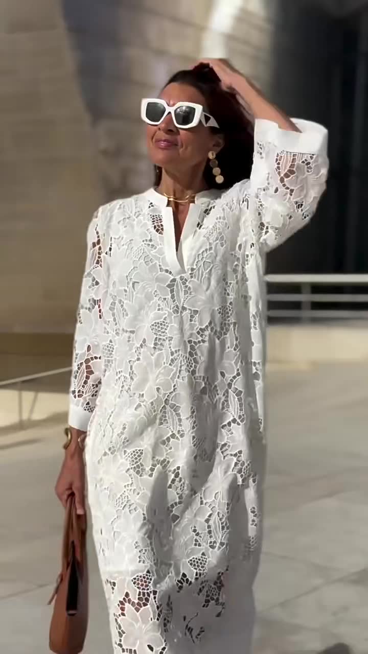 A Vintage Style Dress with Delicate Timeless Details