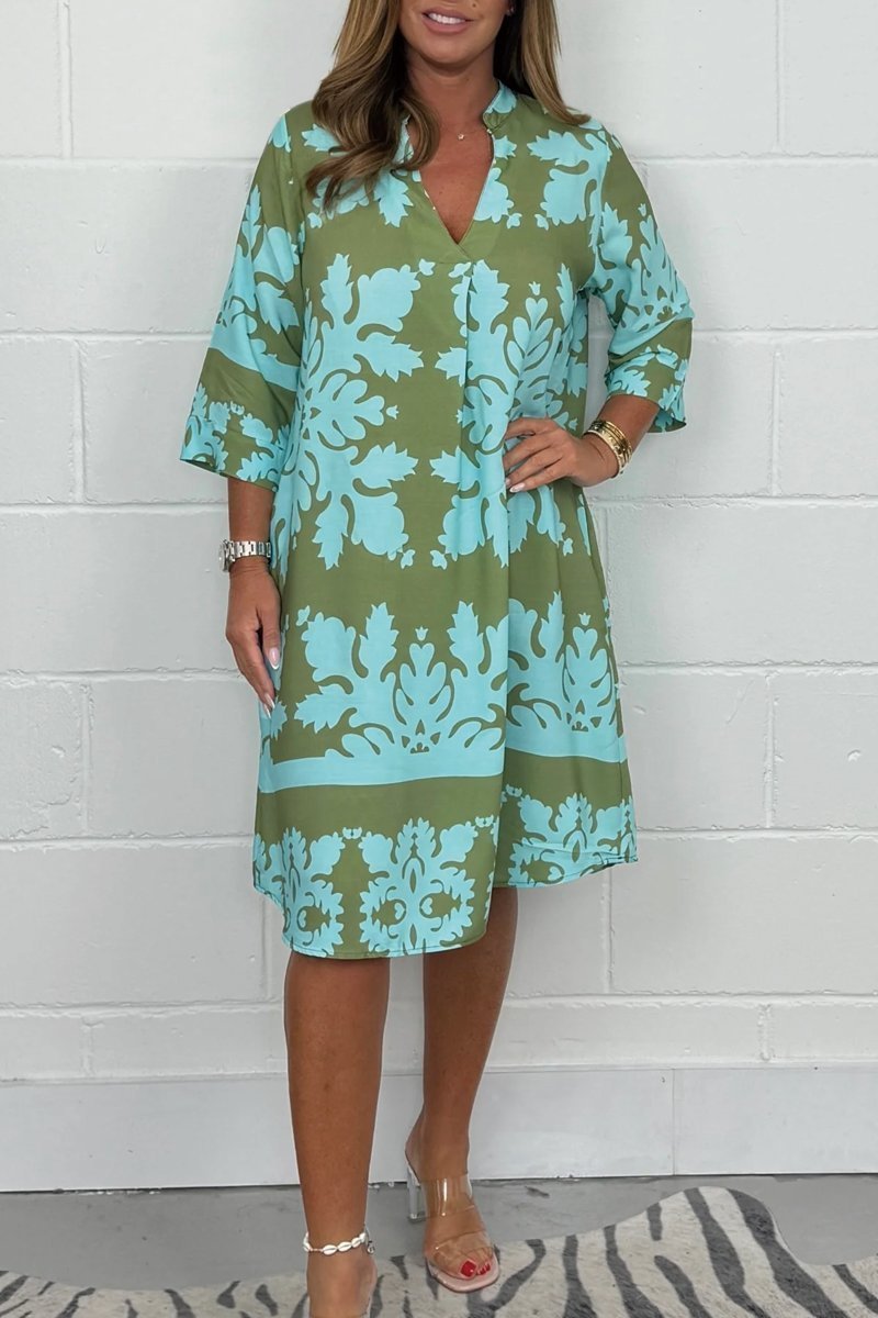 Blue And Olive Green