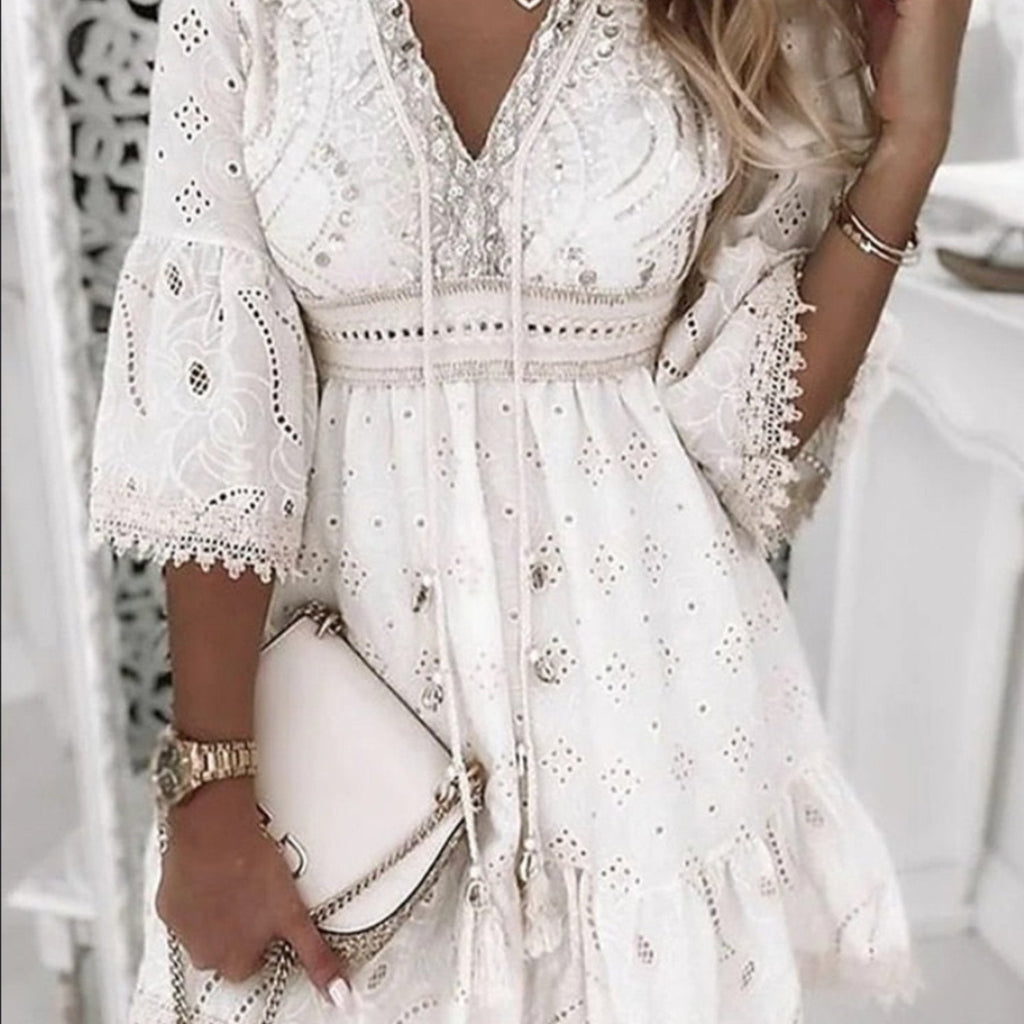 A Vintage Style Dress with Delicate Timeless Details