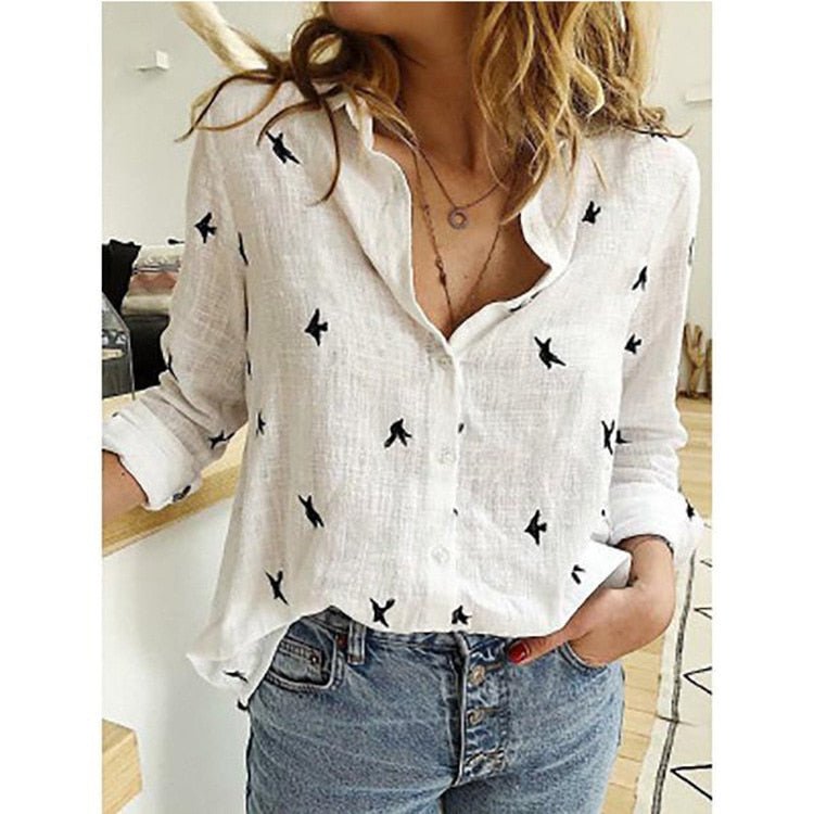 White With Birds